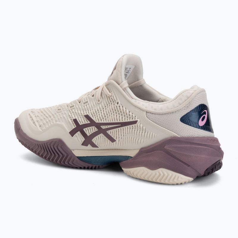Buty do tenisa damskie ASICS Court FF 3 Clay soft oat/dusty mauve 3