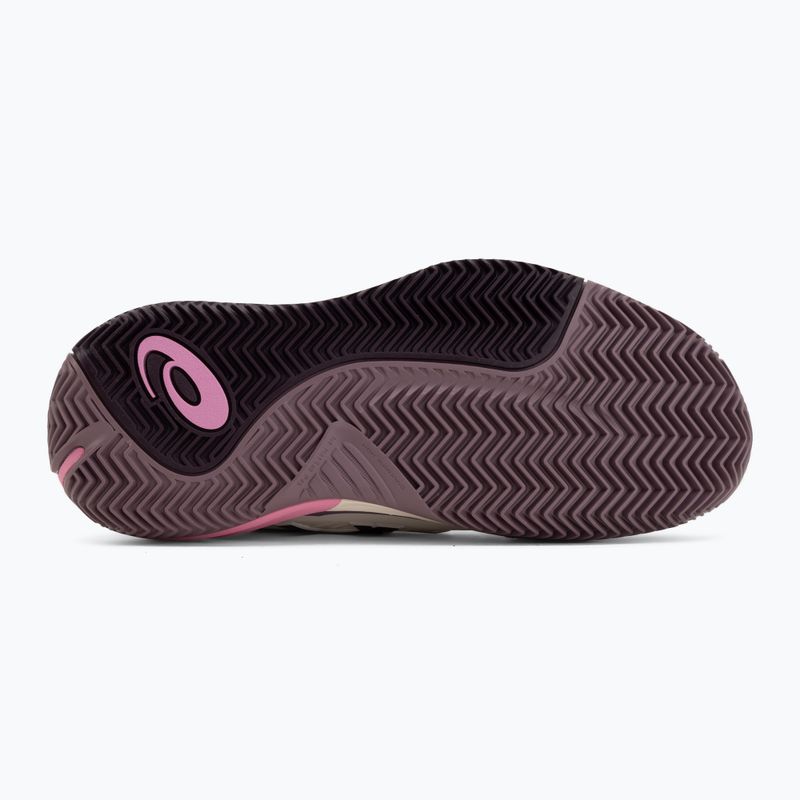 Buty do tenisa damskie ASICS Gel-Resolution X Clay soft oat/dark aubergine 4