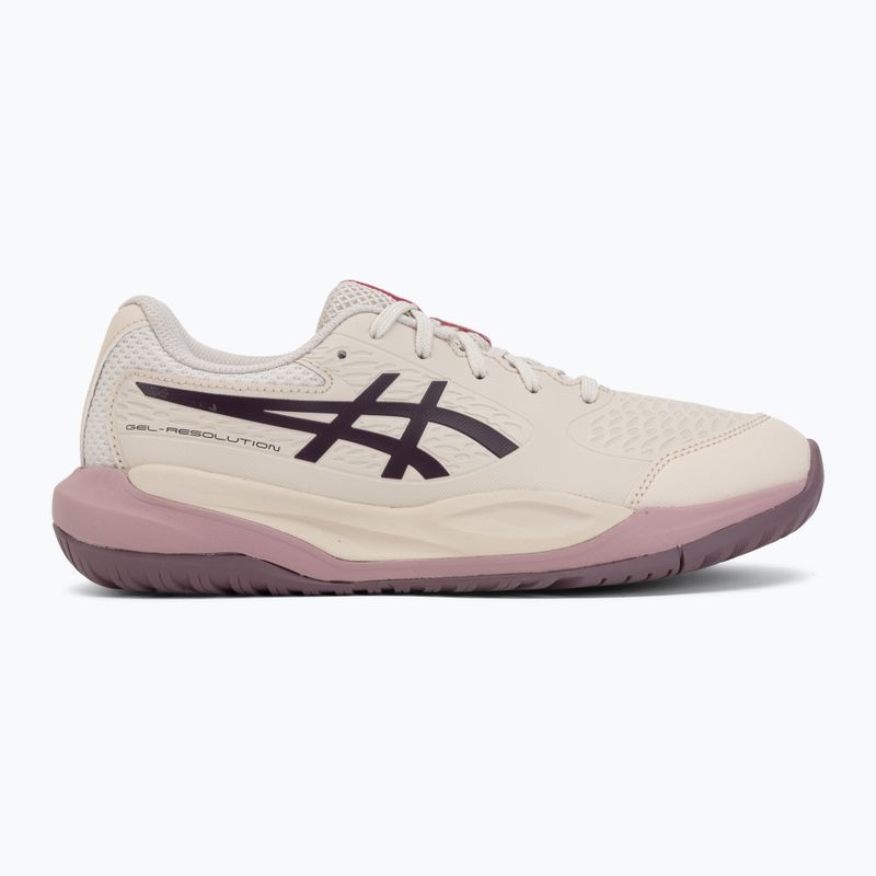 Buty do tenisa dziecięce ASICS Gel-Resolution X GS soft oat/dark aubergine 2