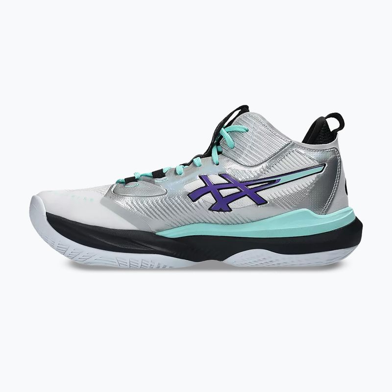 Buty do siatkówki męskie ASICS Metarise 2 white/radiant amethyst 2