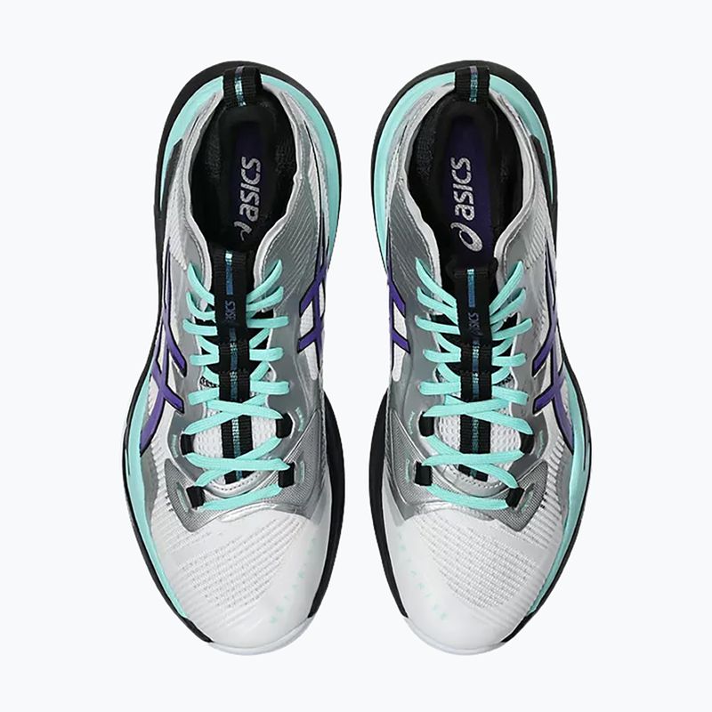 Buty do siatkówki męskie ASICS Metarise 2 white/radiant amethyst 4