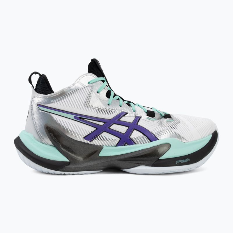 Buty do siatkówki męskie ASICS Metarise 2 white/radiant amethyst 2