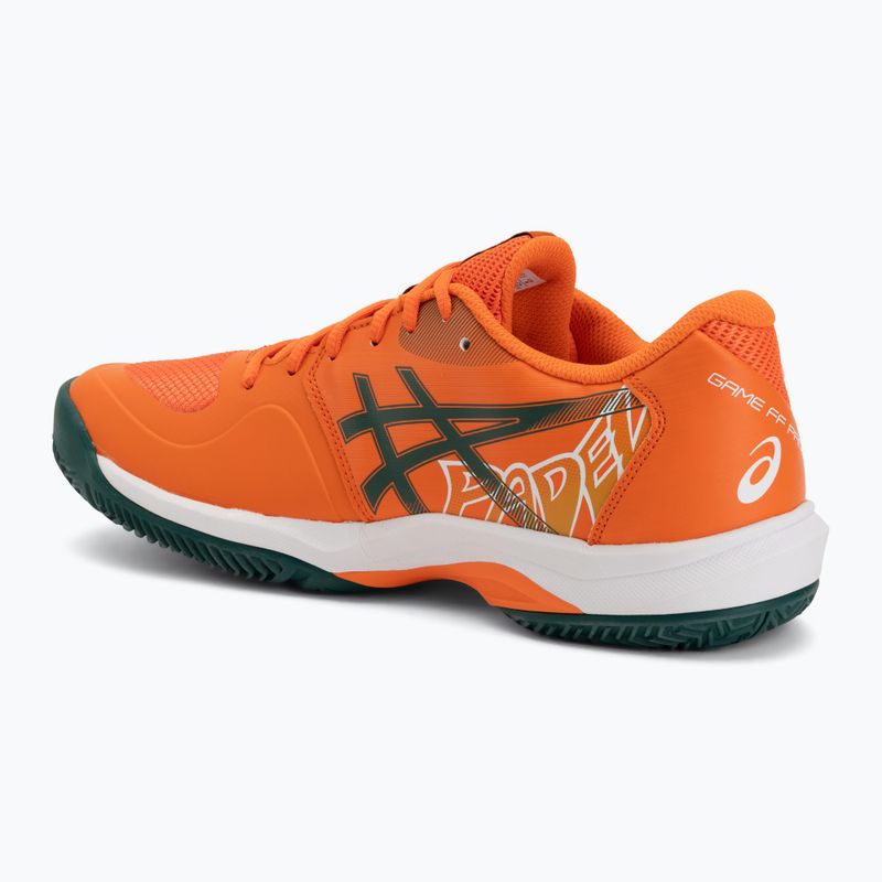 Buty do padla męskie ASICS Game FF Padel energy orange/jewel green 3