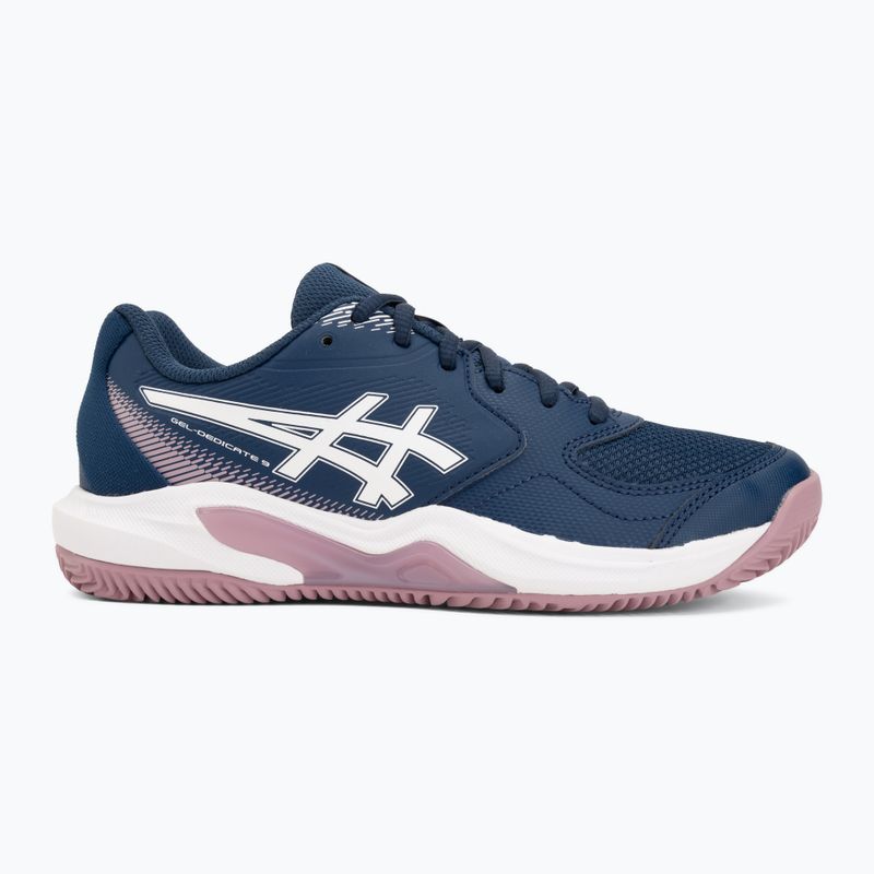Buty do tenisa damskie ASICS Gel-Dedicate 9 Clay W independence blue/white 2