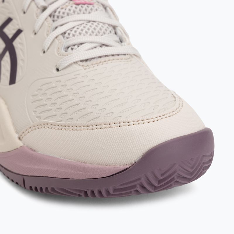 Buty do tenisa dziecięce ASICS Gel-Resolution X GS Clay soft oat/dark aubergine 7