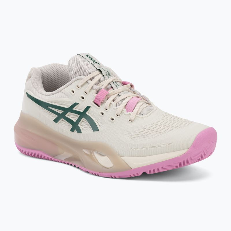 Buty do padla damskie ASICS Gel-Resolution X Padel W soft oat/jewel green
