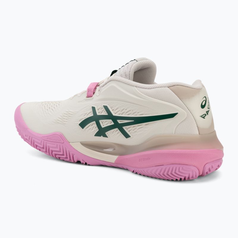 Buty do padla damskie ASICS Gel-Resolution X Padel W soft oat/jewel green 3