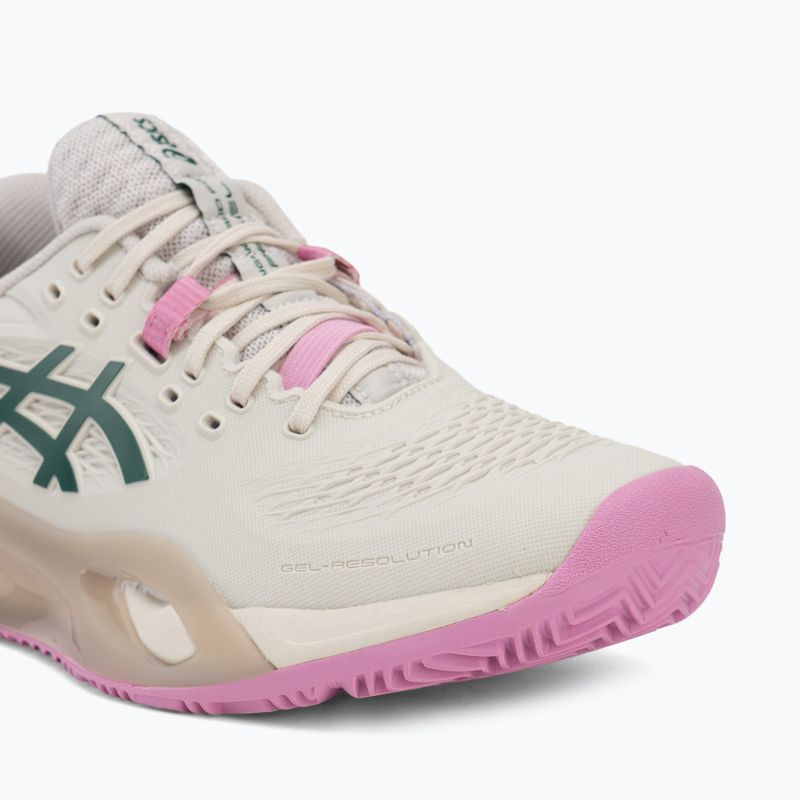 Buty do padla damskie ASICS Gel-Resolution X Padel W soft oat/jewel green 7