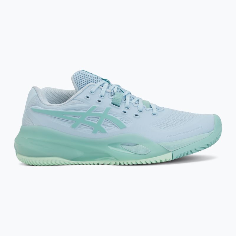 Buty do tenisa damskie ASICS Gel-Resolution X Clay light blue/oasis green 2