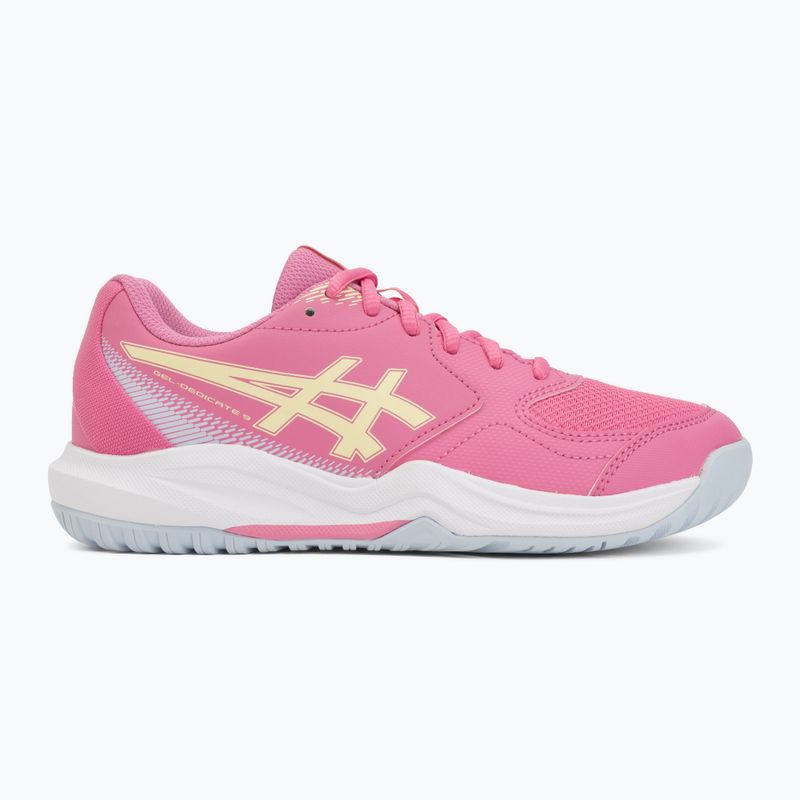 Buty do tenisa dziecięce ASICS Gel-Dedicate 9 GS dragon fruit/soft yellow 2