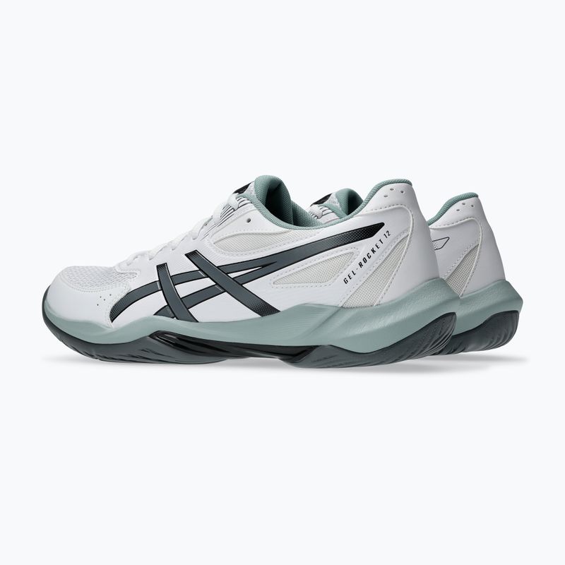 Buty do siatkówki męskie ASICS Gel-Rocket 12 white/steel grey 4