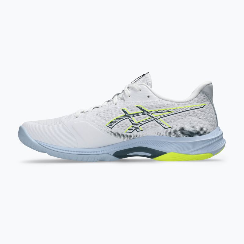 Buty męskie ASICS Netburner Ballistic FF 4 white/raw indigo 3