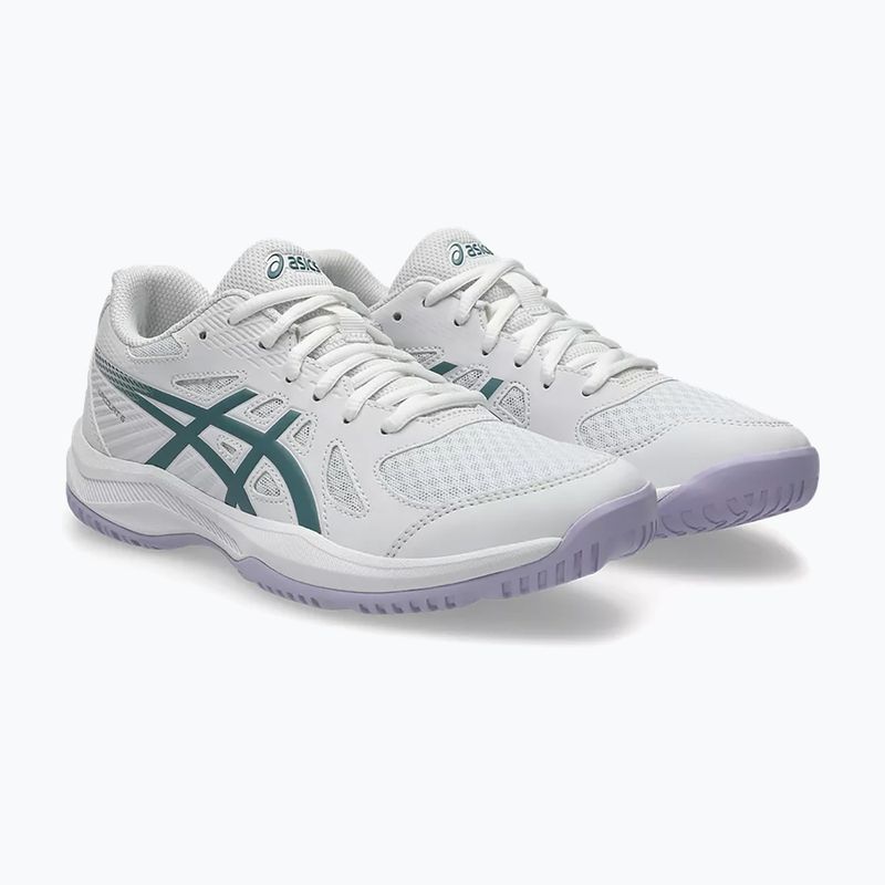 Buty damskie ASICS Upcourt 6 white/foggy teal 3
