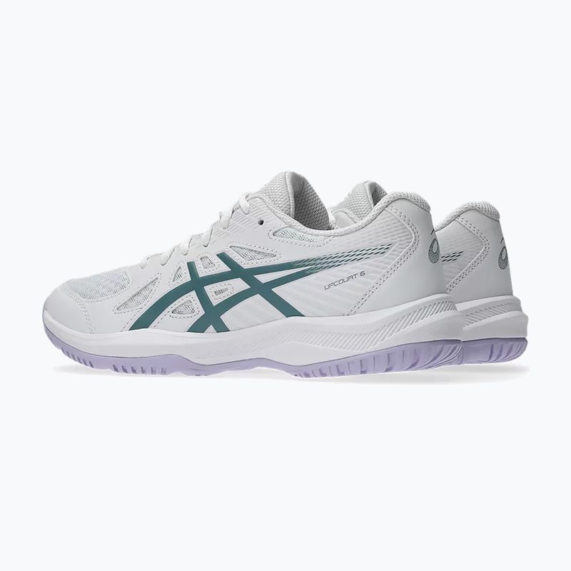 Buty damskie ASICS Upcourt 6 white/foggy teal 4