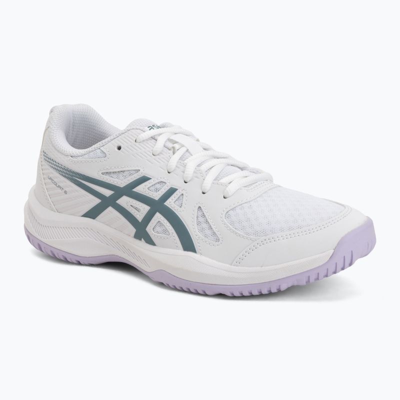 Buty damskie ASICS Upcourt 6 white/foggy teal