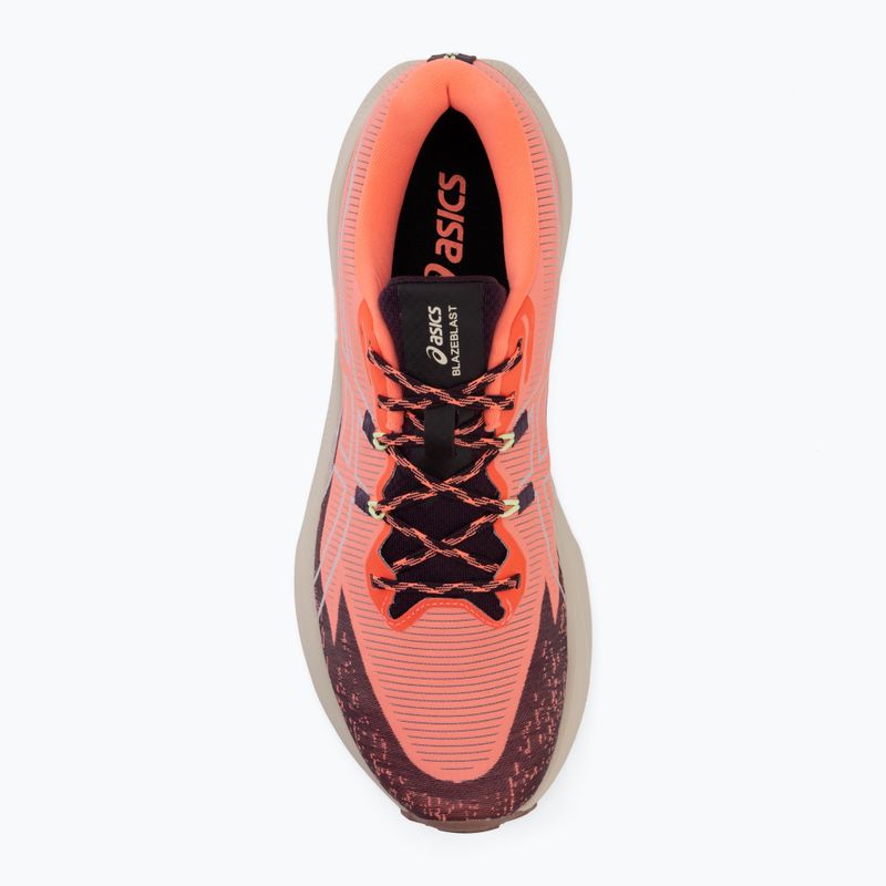 Buty do biegania męskie Asics Blazeblast sun coral/dark aubergine 5