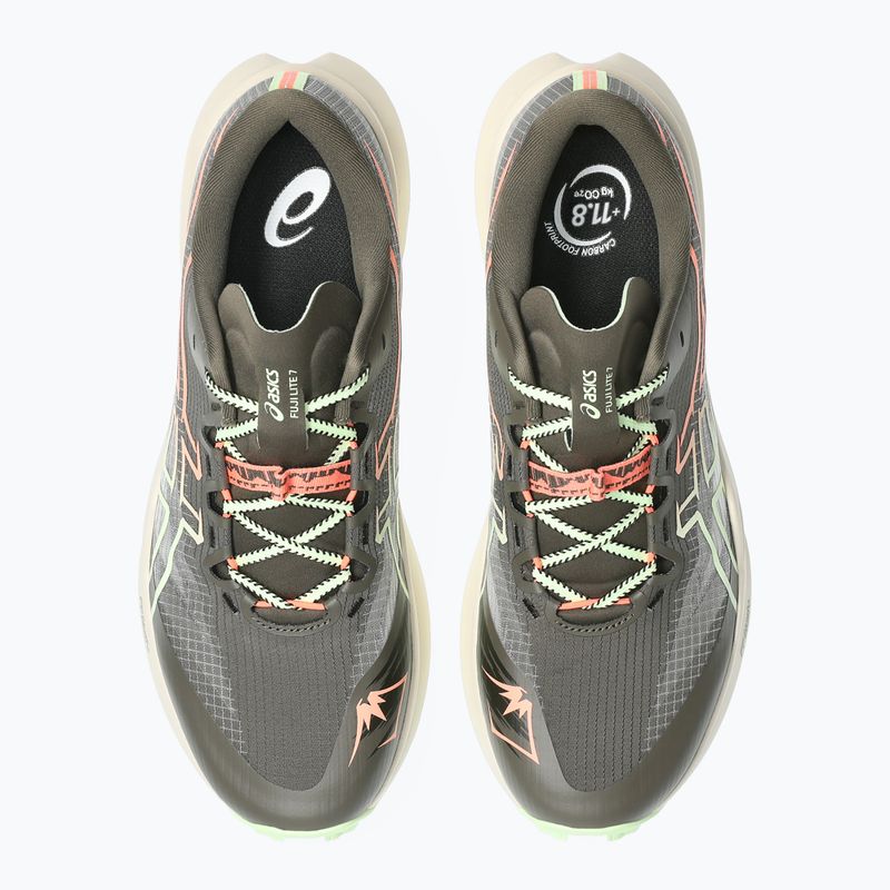 Buty do biegania Asics Fuji Lite 7 kuriiro brown/illuminate yellow 4