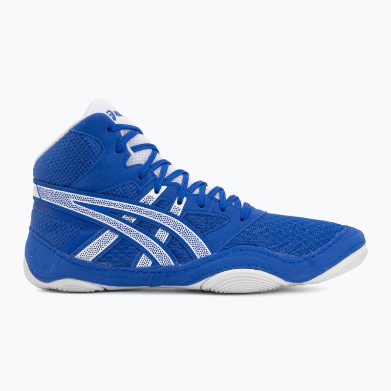 Buty zapaśnicze ASICS Snapdown 4 neon blue/white 2