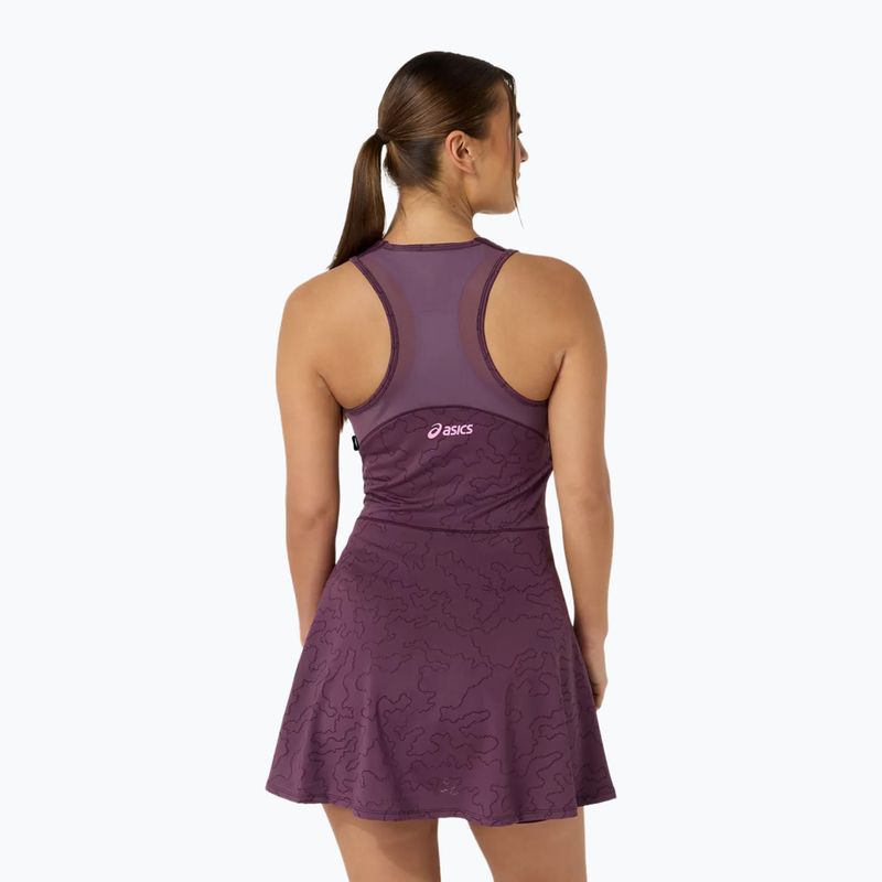 Sukienka tenisowa ASICS Match Jacquard Dress Dark Aubergine 2