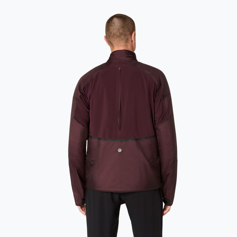 Kurtka do biegania męska ASICS Road Winter Jacket dark currant 3