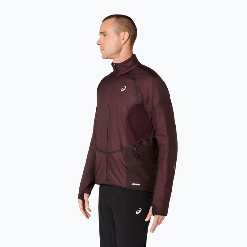 Kurtka do biegania męska ASICS Road Winter Jacket dark currant 4