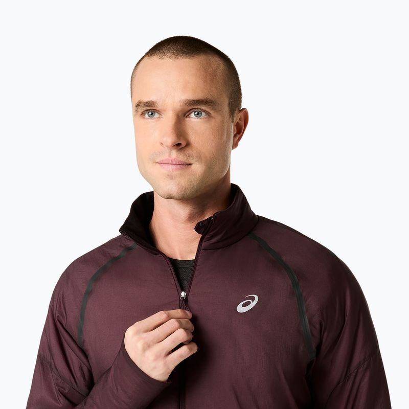 Kurtka do biegania męska ASICS Road Winter Jacket dark currant 5