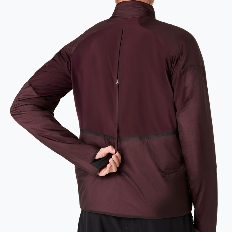 Kurtka do biegania męska ASICS Road Winter Jacket dark currant 8
