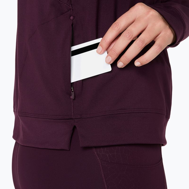 Bluza do biegania damska ASICS Nagino Run Winter Hoodie dark aubergine 10