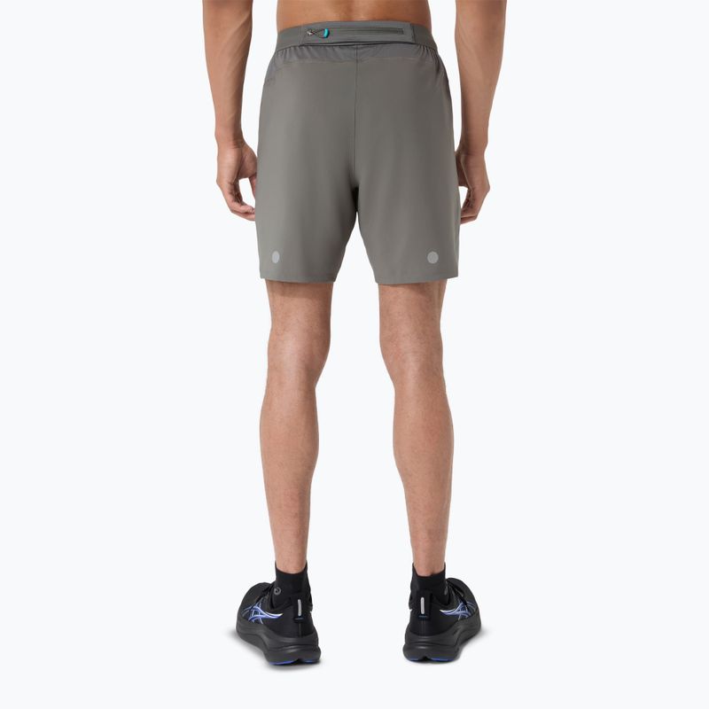 Spodenki do biegania męskie Asics Road 7In Short Truffle Grey 3