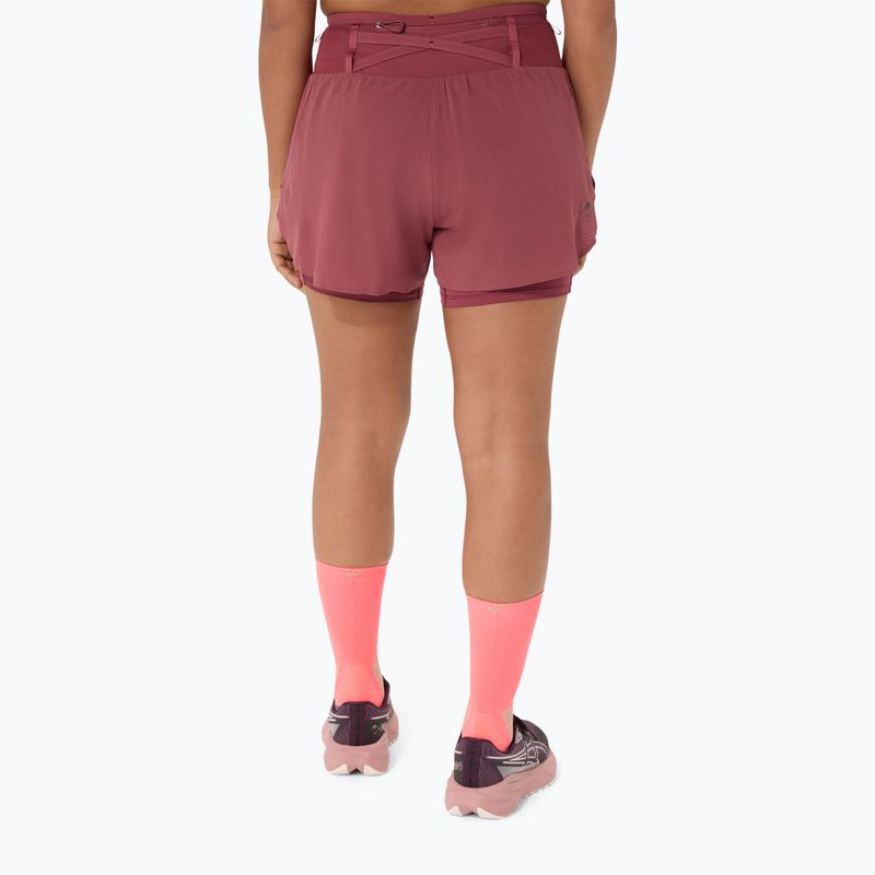 Spodenki do biegania damskie ASICS Fujitrail Elite brisket red 3