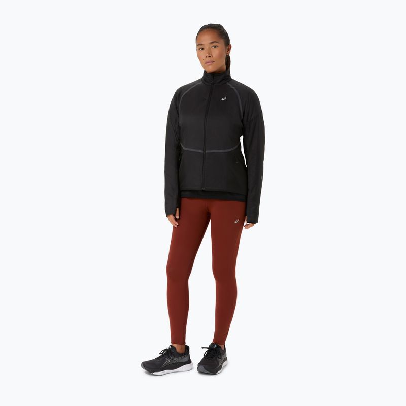 Legginsy do biegania damskie ASICS Road Winter High Waist singed red 2