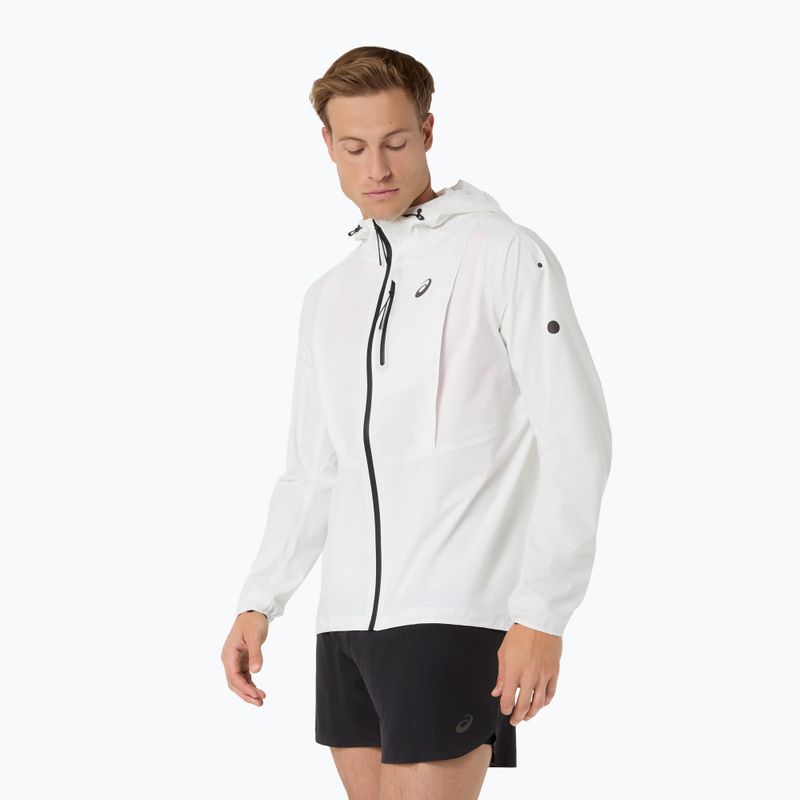 Kurtka do biegania męska ASICS Fujitrail Elite Waterproof Jacket cream 4