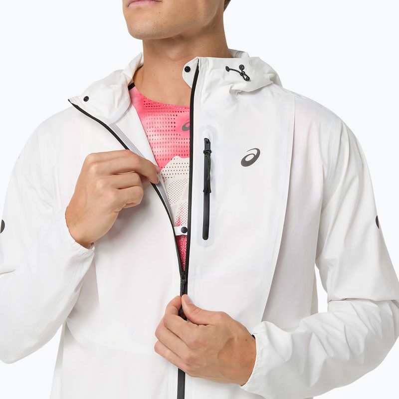 Kurtka do biegania męska ASICS Fujitrail Elite Waterproof Jacket cream 9