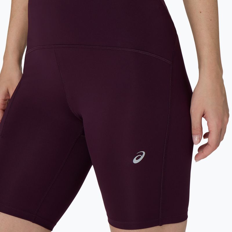 Spodenki do biegania damskie ASICS Road High Waist 8IN Sprinter dark aubergine 5