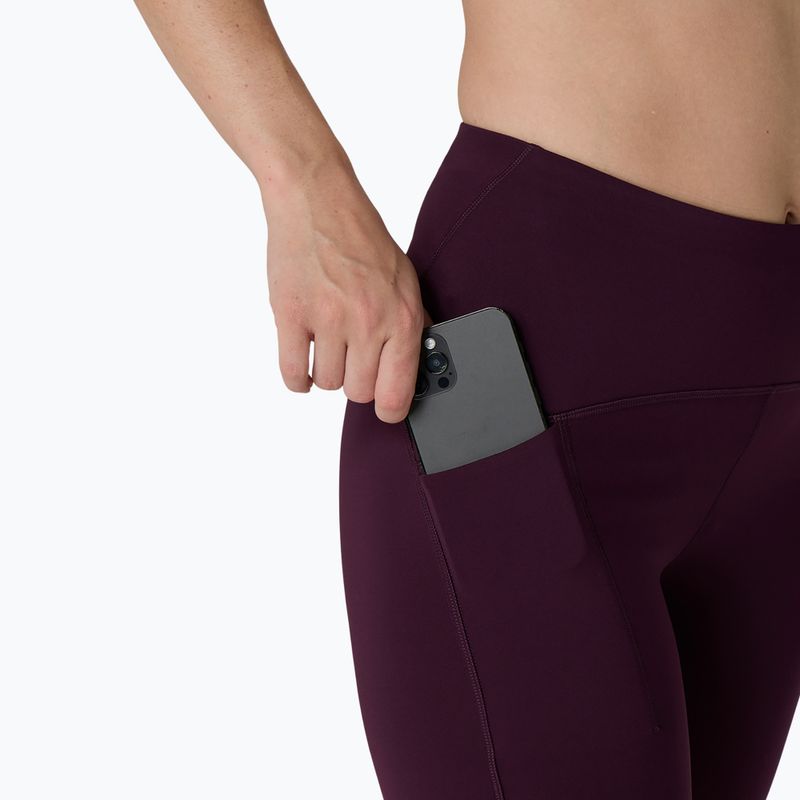 Spodenki do biegania damskie ASICS Road High Waist 8IN Sprinter dark aubergine 9