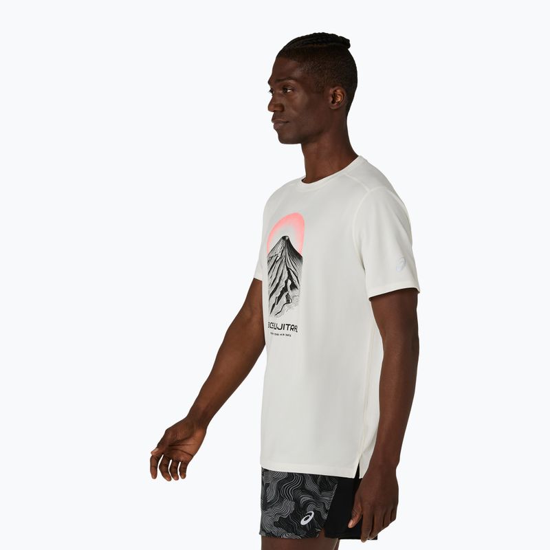 Koszulka do biegania męska Asics Fujitrail Logo Ss Top Cream 4