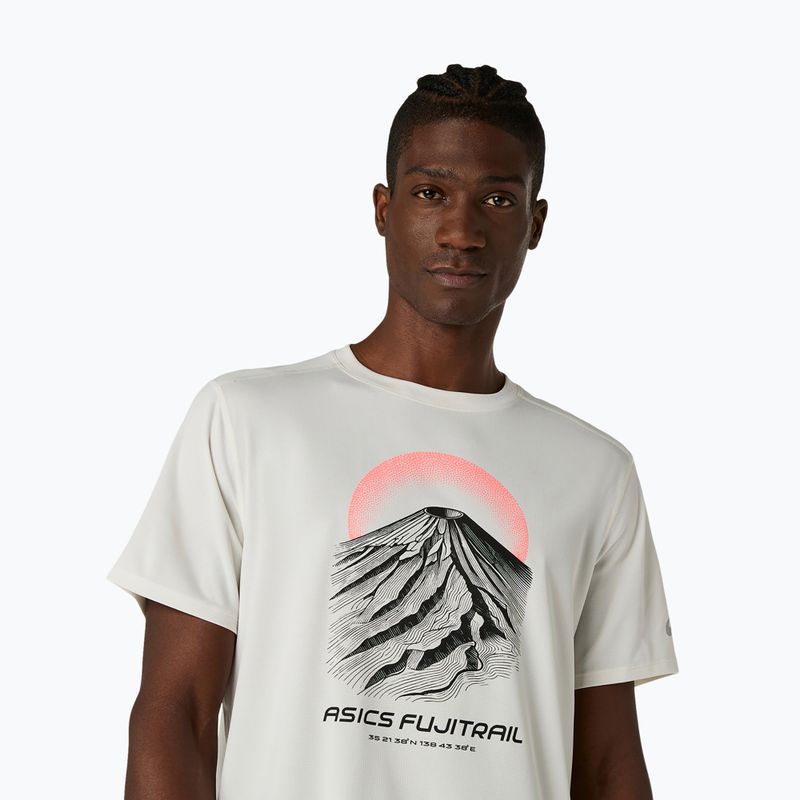 Koszulka do biegania męska Asics Fujitrail Logo Ss Top Cream 5