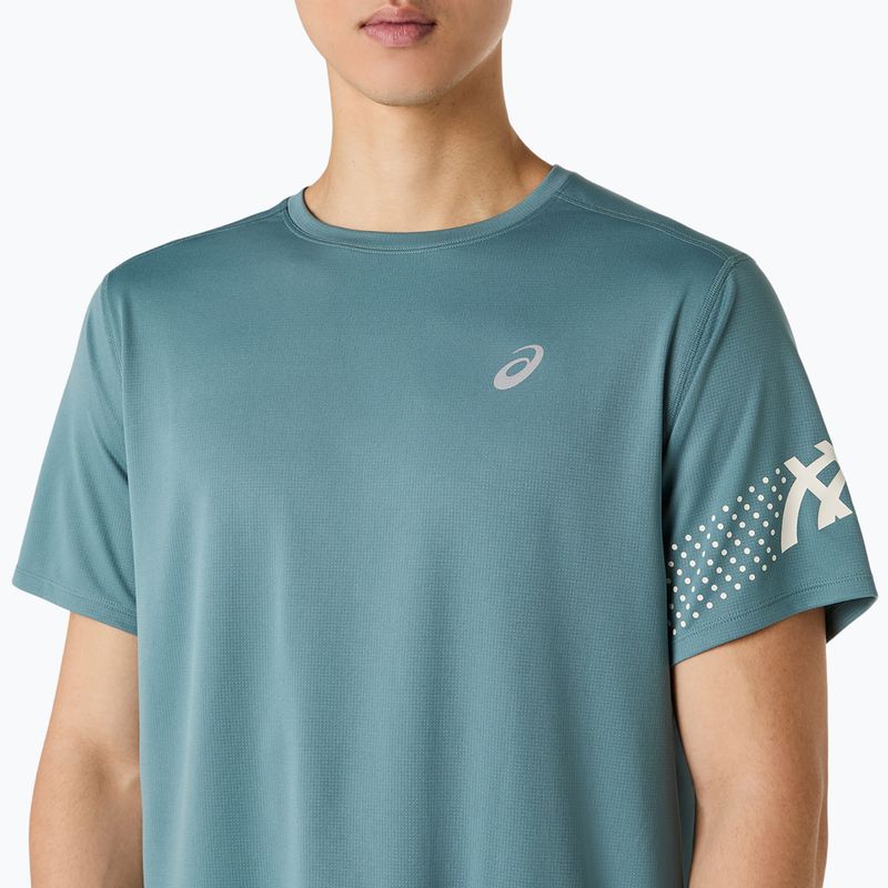Koszulka do biegania męska ASICS Icon foggy teal 5