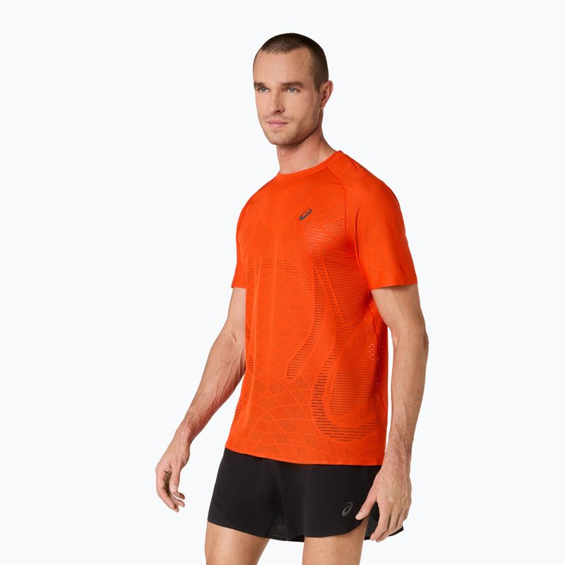 Koszulka do biegania męska ASICS Metarun Top cherry tomato 4