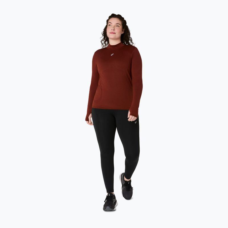 Bluza termoaktywna damska ASICS Road Winter Seamless Top singed red 2