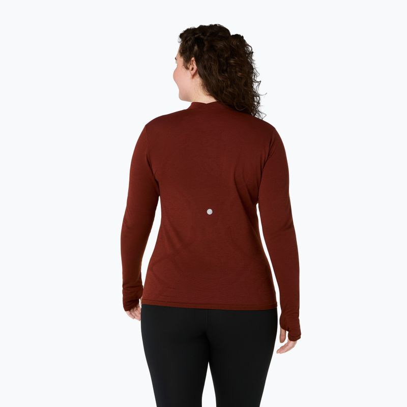 Bluza termoaktywna damska ASICS Road Winter Seamless Top singed red 3