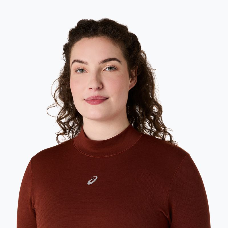 Bluza termoaktywna damska ASICS Road Winter Seamless Top singed red 5