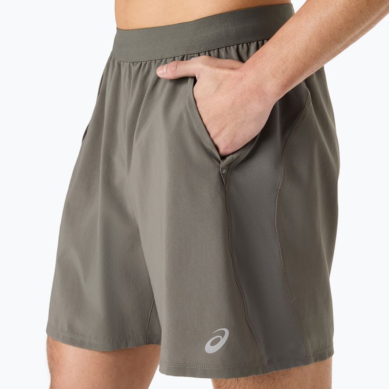 Spodenki do biegania męskie Asics Road 2-N-1 7In Short Truffle Grey 4