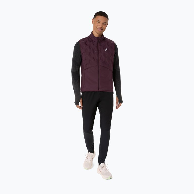 Bezrękawnik do biegania męski Asics Road Winter Gilet dark currant 2