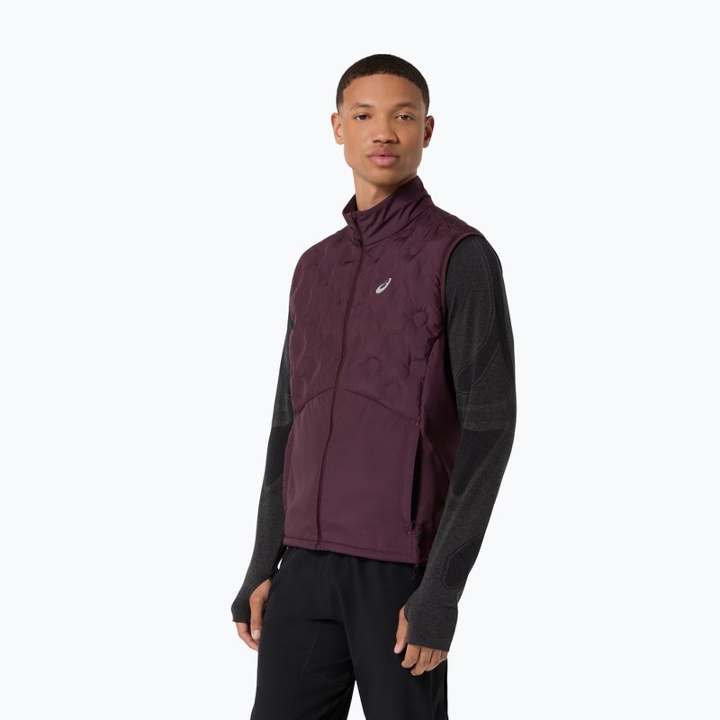 Bezrękawnik do biegania męski Asics Road Winter Gilet dark currant 4
