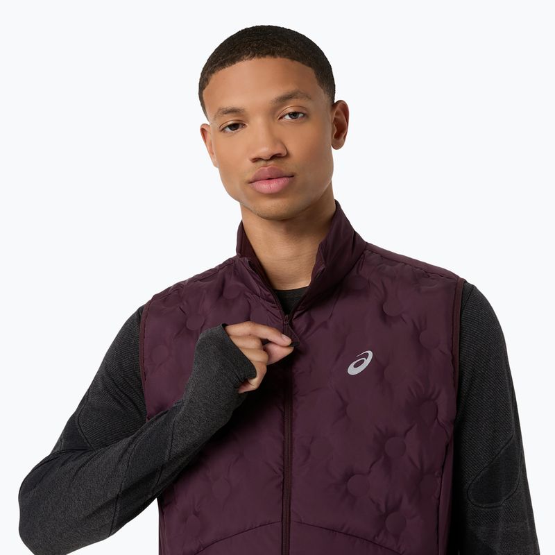 Bezrękawnik do biegania męski Asics Road Winter Gilet dark currant 5