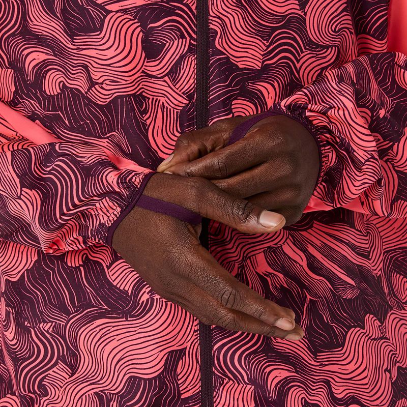 Kurtka do biegania męska Asics Fujitrail Packable Jacket blazing coral/dark aubergine 7