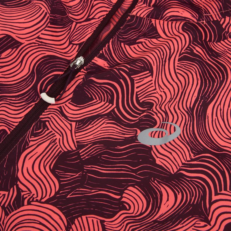 Kurtka do biegania męska Asics Fujitrail Packable Jacket blazing coral/dark aubergine 11