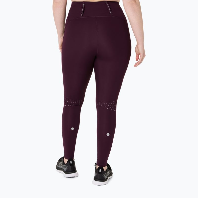 Legginsy do biegania damskie ASICS Road High Waist Tight dark aubergine 3