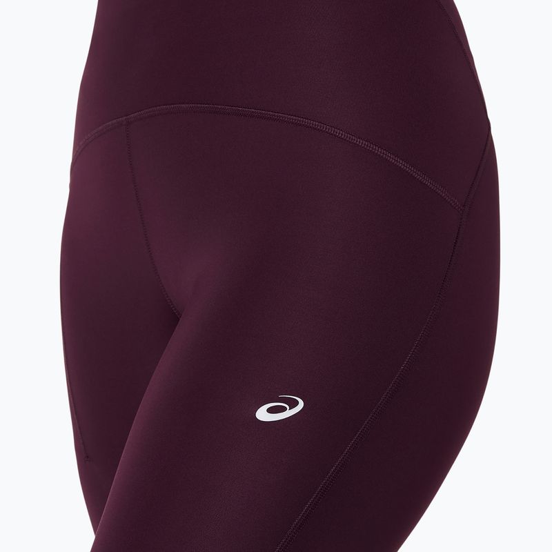 Legginsy do biegania damskie ASICS Road High Waist Tight dark aubergine 5